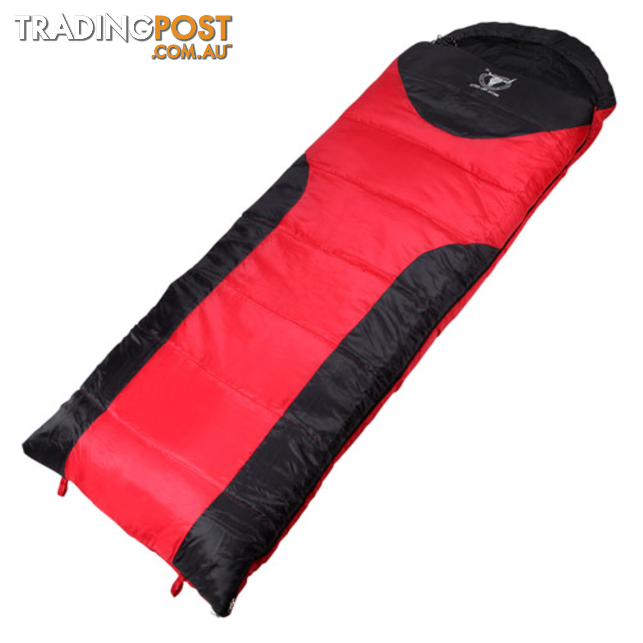 Camping Envelope Sleeping Bag Single Red Blue