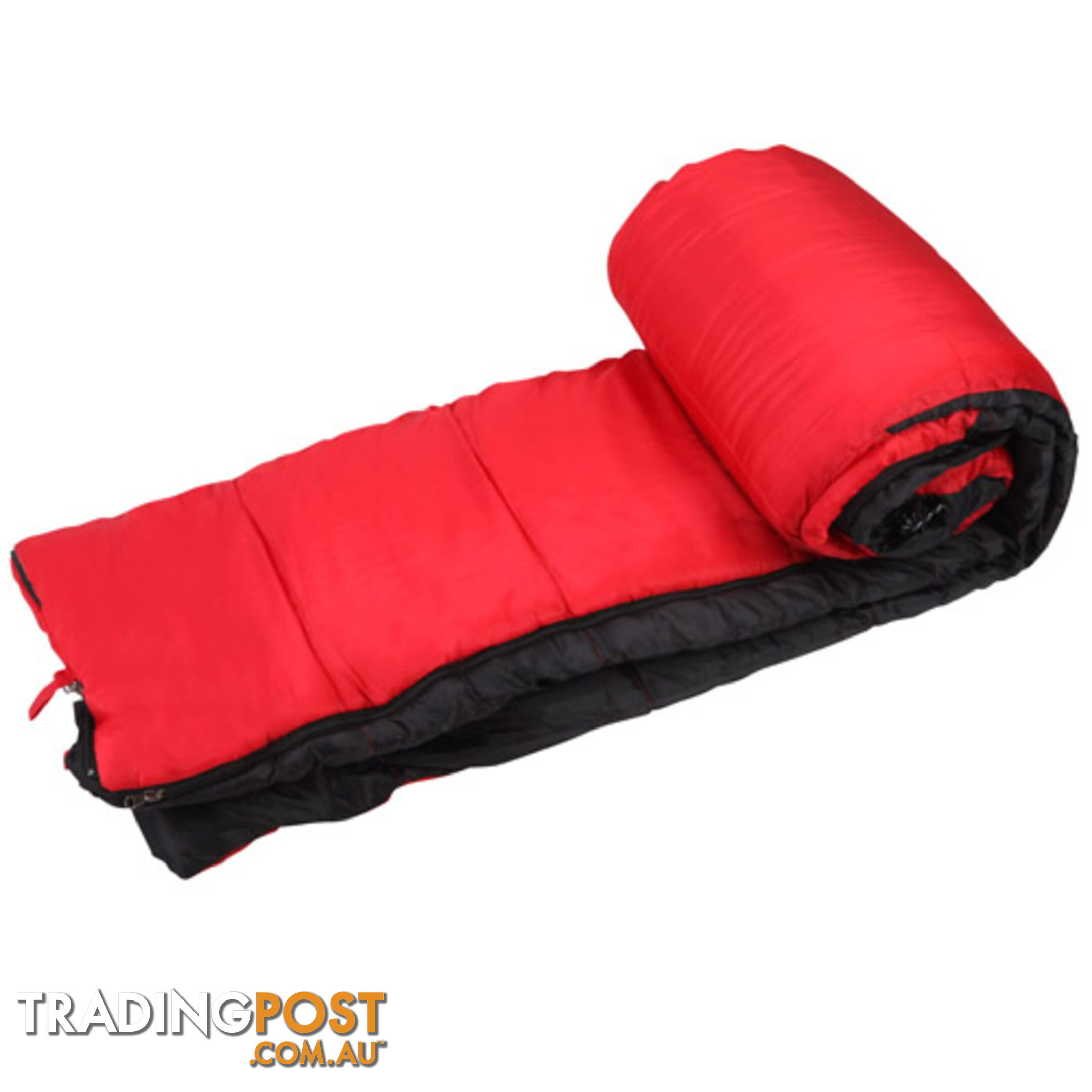 Camping Envelope Sleeping Bag Single Red Blue