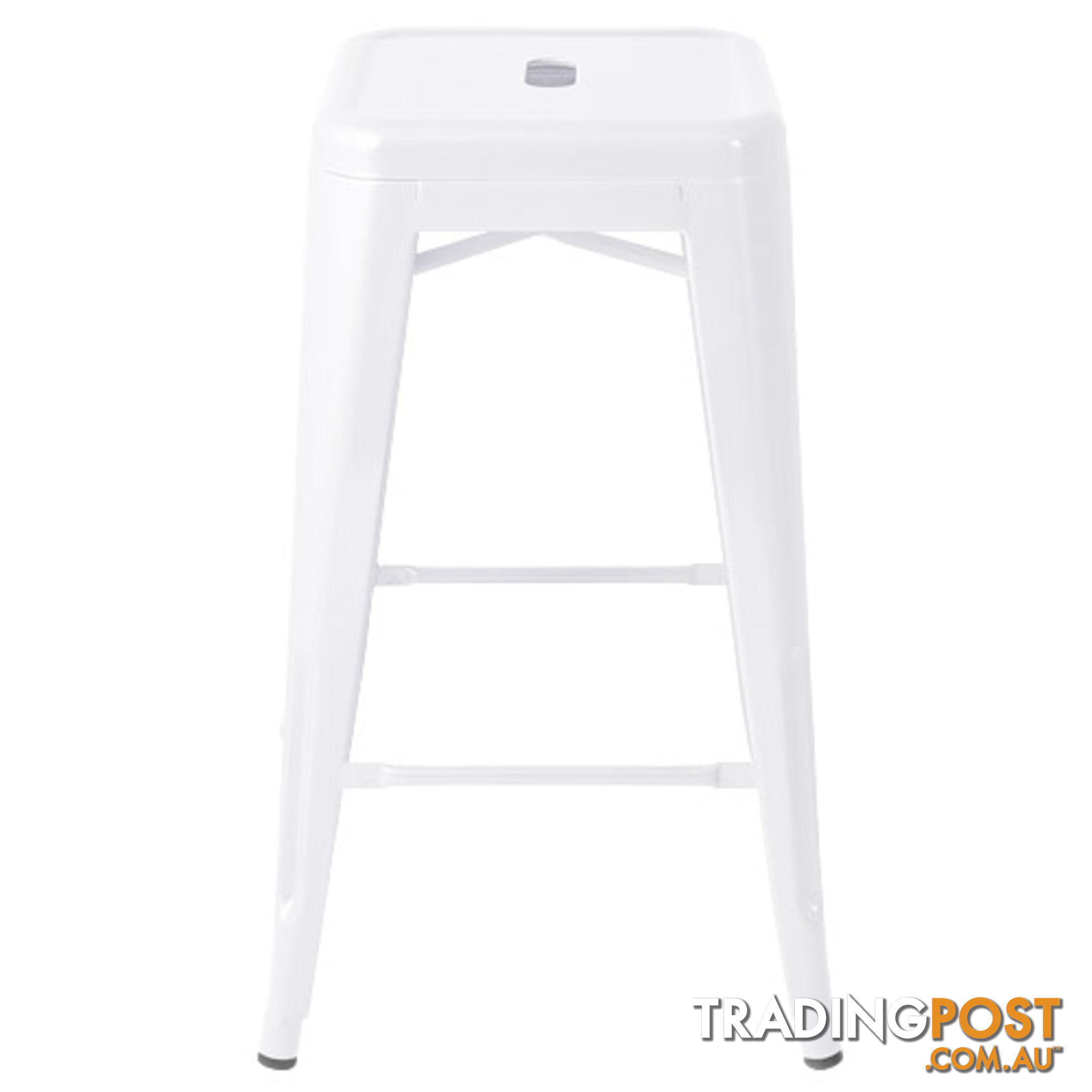 Set of 4 Replica Tolix Kitchen Bar Stool 66cm White