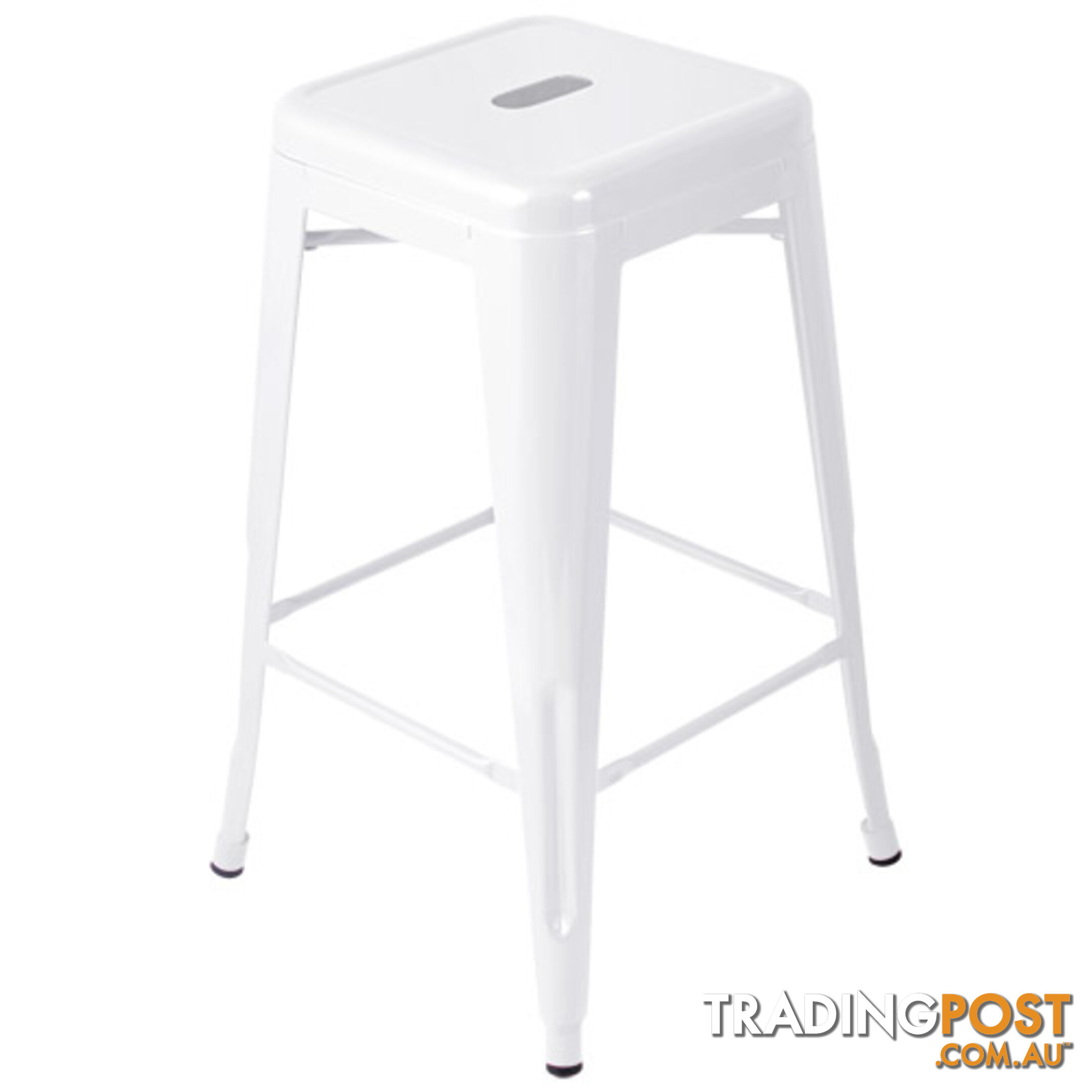 Set of 4 Replica Tolix Kitchen Bar Stool 66cm White