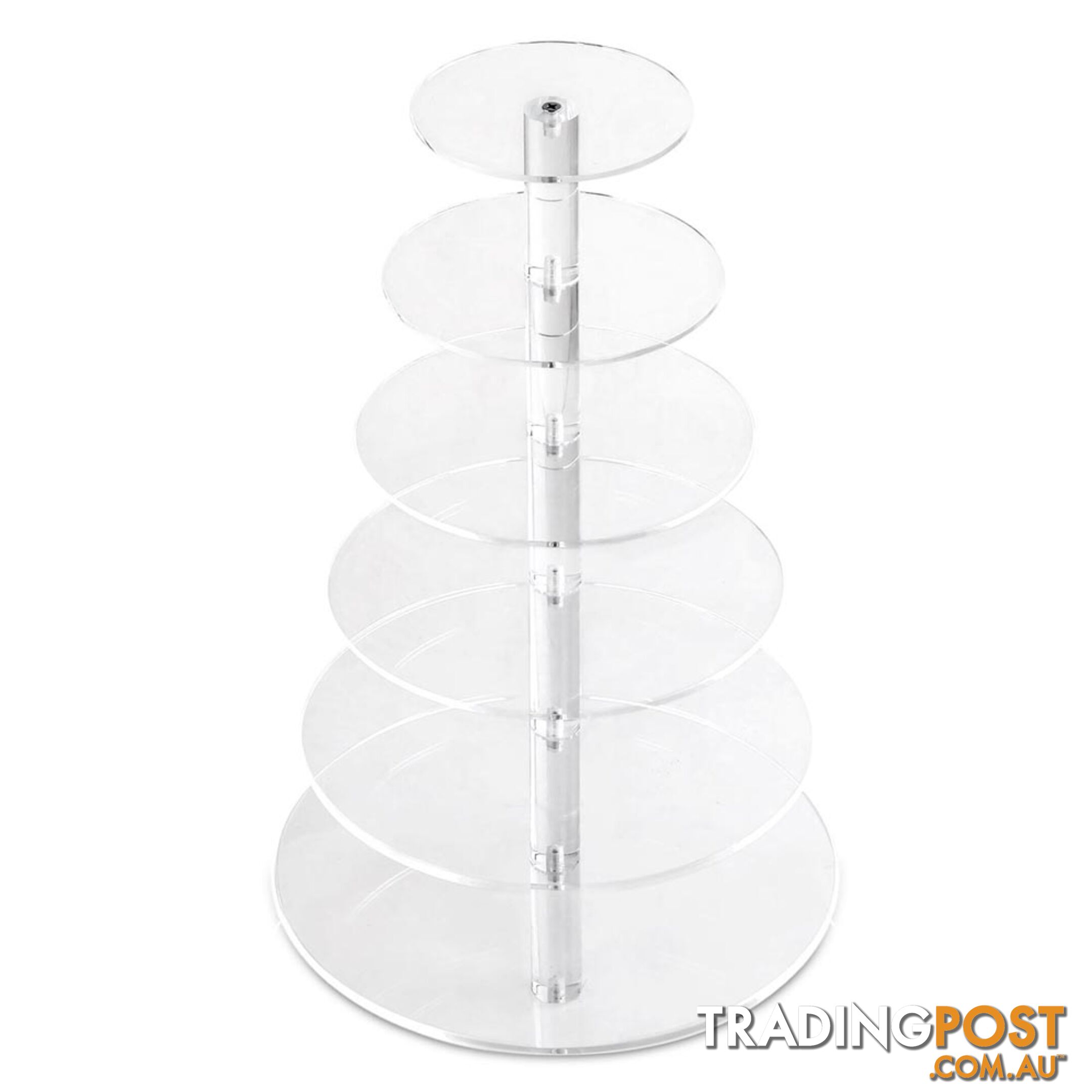 6 Tier Clear Acrylic Cake Stand 53CM