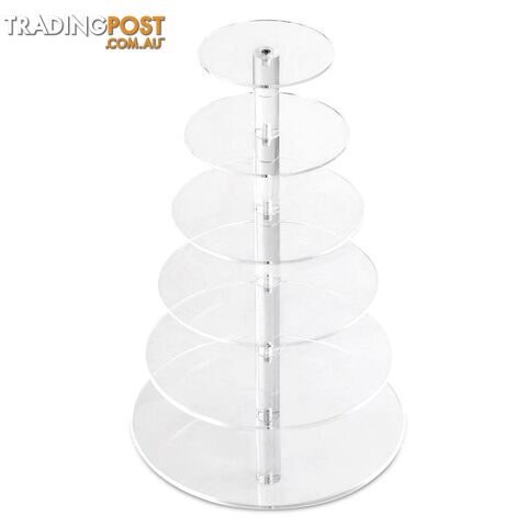 6 Tier Clear Acrylic Cake Stand 53CM