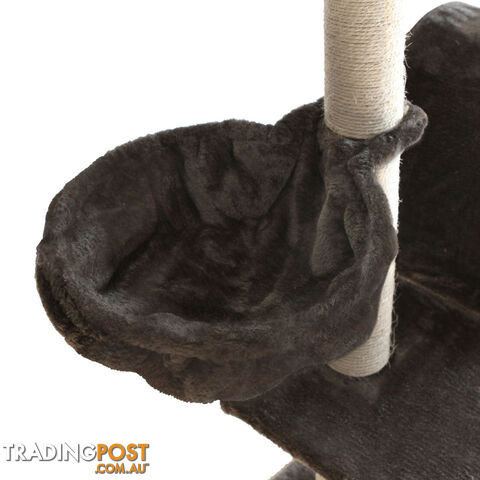 Cat Scratching Poles Post Furniture Tree 100cm Dark Grey