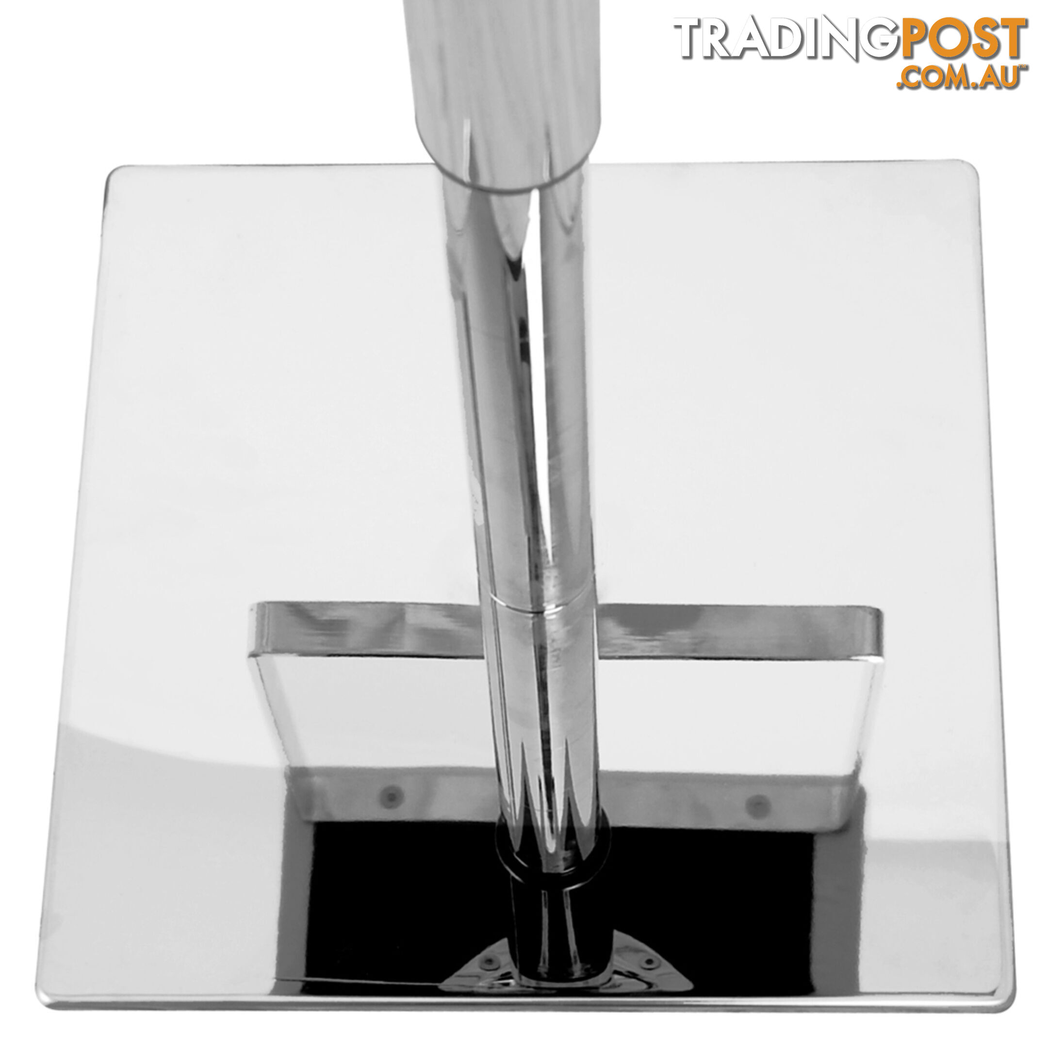 PU Leather Stainless Steel Bar stool - White