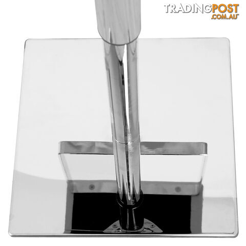 PU Leather Stainless Steel Bar stool - White