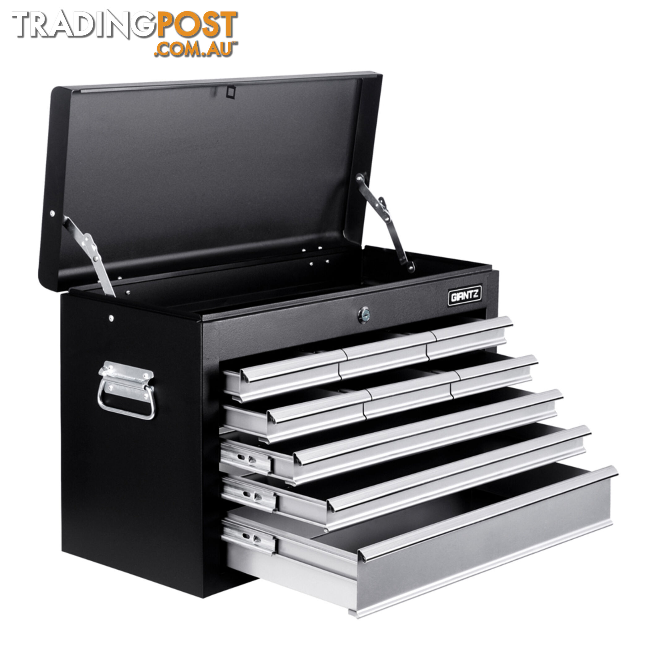 9 Drawers Tool Box Chest Black/Grey