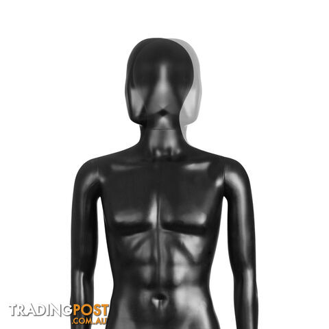 Full Body Male Mannequin Cloth Display Tailor Dressmaker Black 186cm