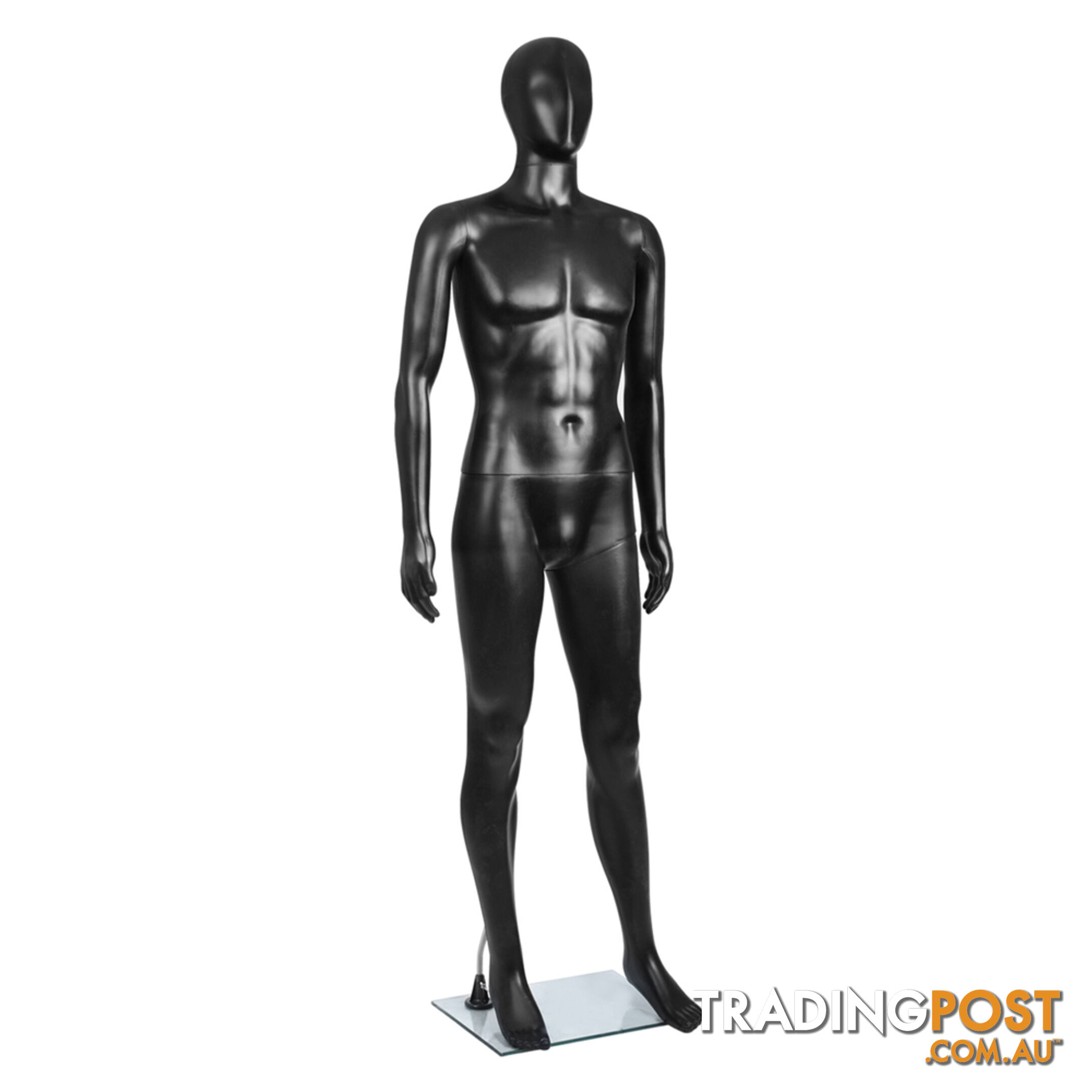 Full Body Male Mannequin Cloth Display Tailor Dressmaker Black 186cm