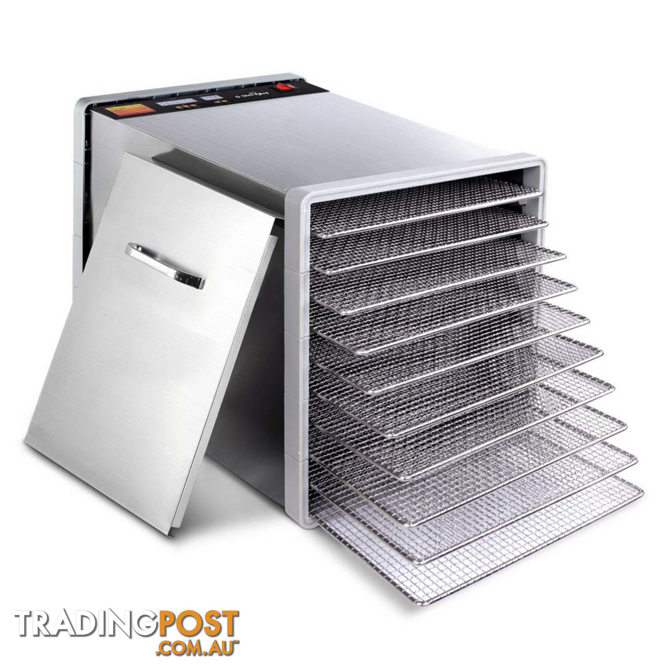 Stainless Steel Food Dehydrator _ 10 Trays