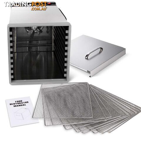 Stainless Steel Food Dehydrator _ 10 Trays