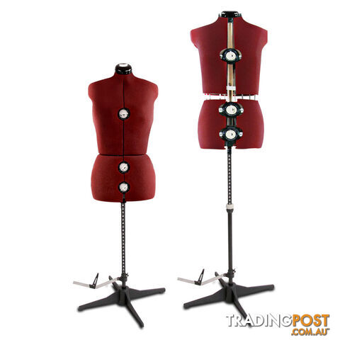 Adjustable Dressmaking Mannequin SZ14-20 - Wine