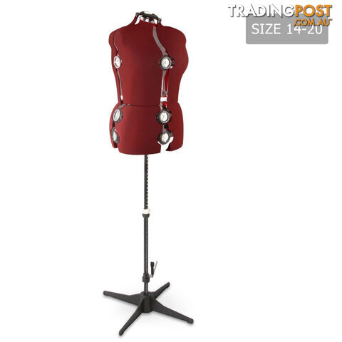 Adjustable Dressmaking Mannequin SZ14-20 - Wine