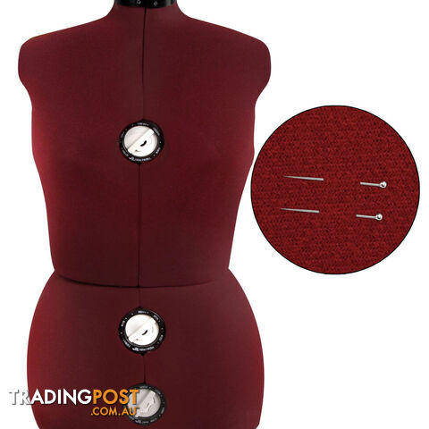 Adjustable Dressmaking Mannequin SZ14-20 - Wine