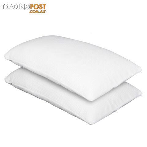 Set of 2 Deluxe Shredded Memory Foam Pillows