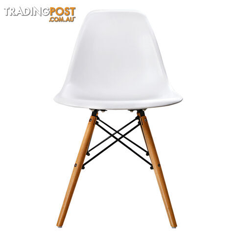 Set of 2 Dining Chair White