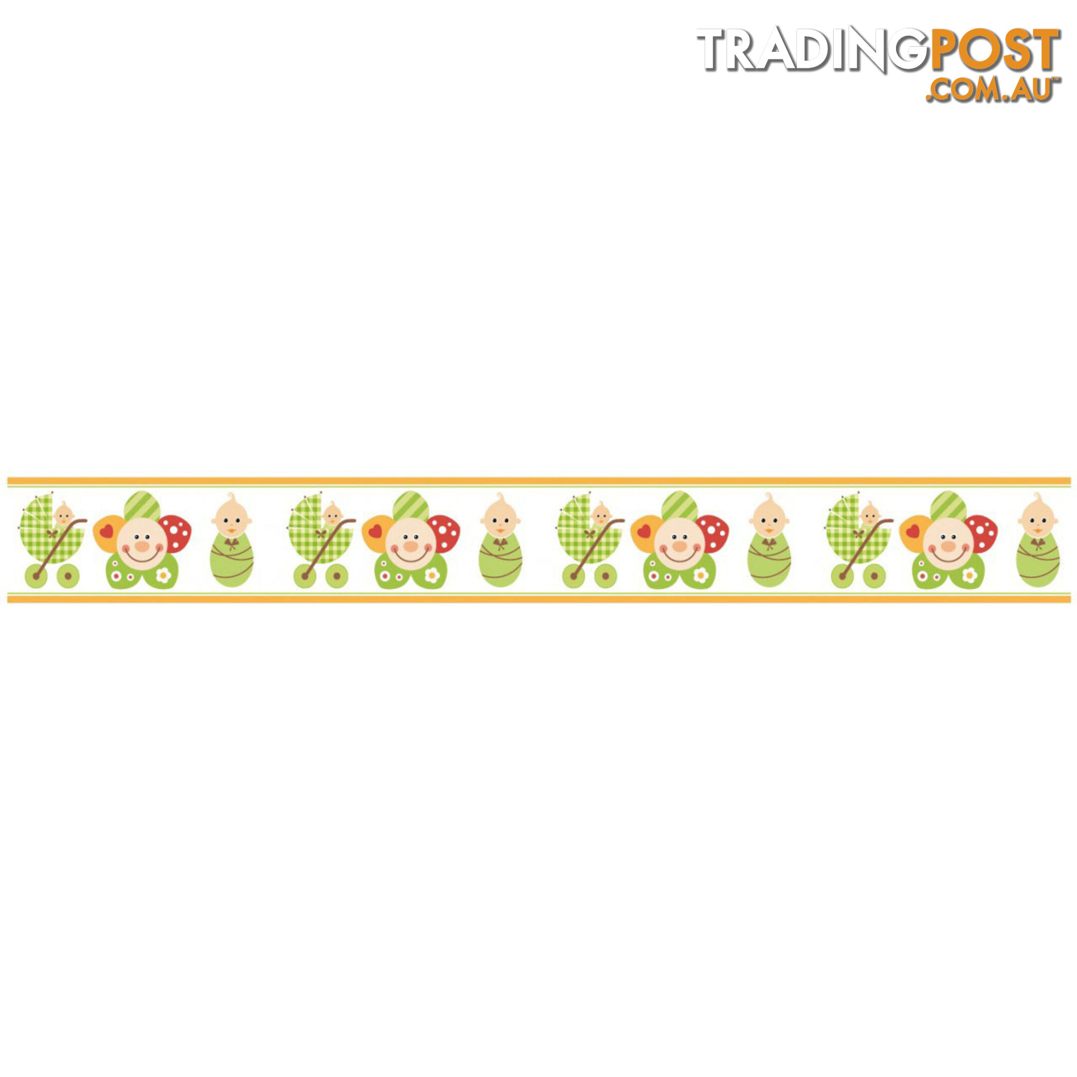 Smiley Flower Face Wall Border Stickers - Totally Movable