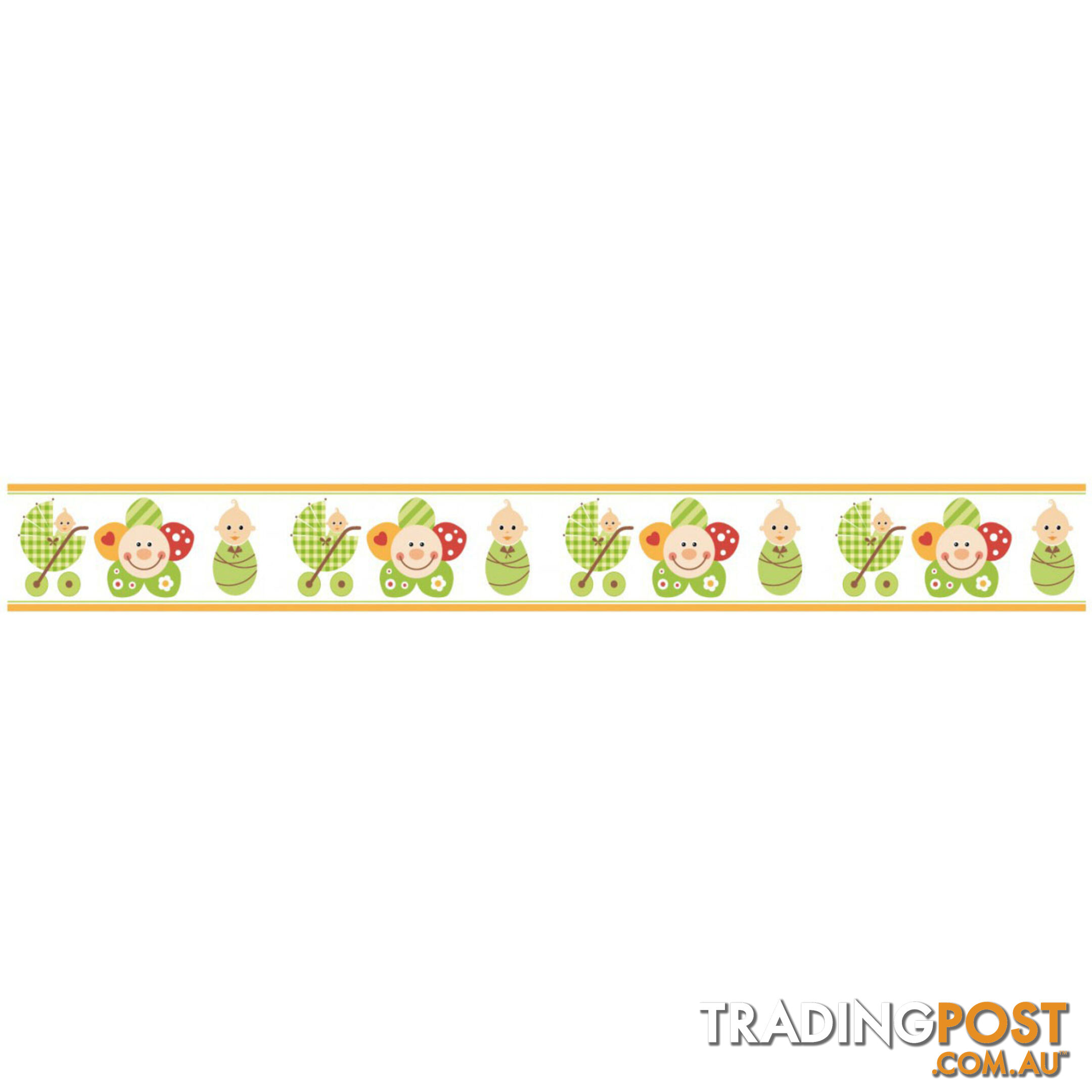 Smiley Flower Face Wall Border Stickers - Totally Movable