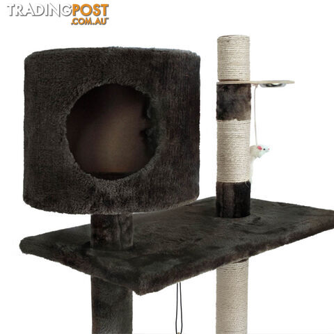 Cat Scratching Poles Post Furniture Tree 170cm Grey