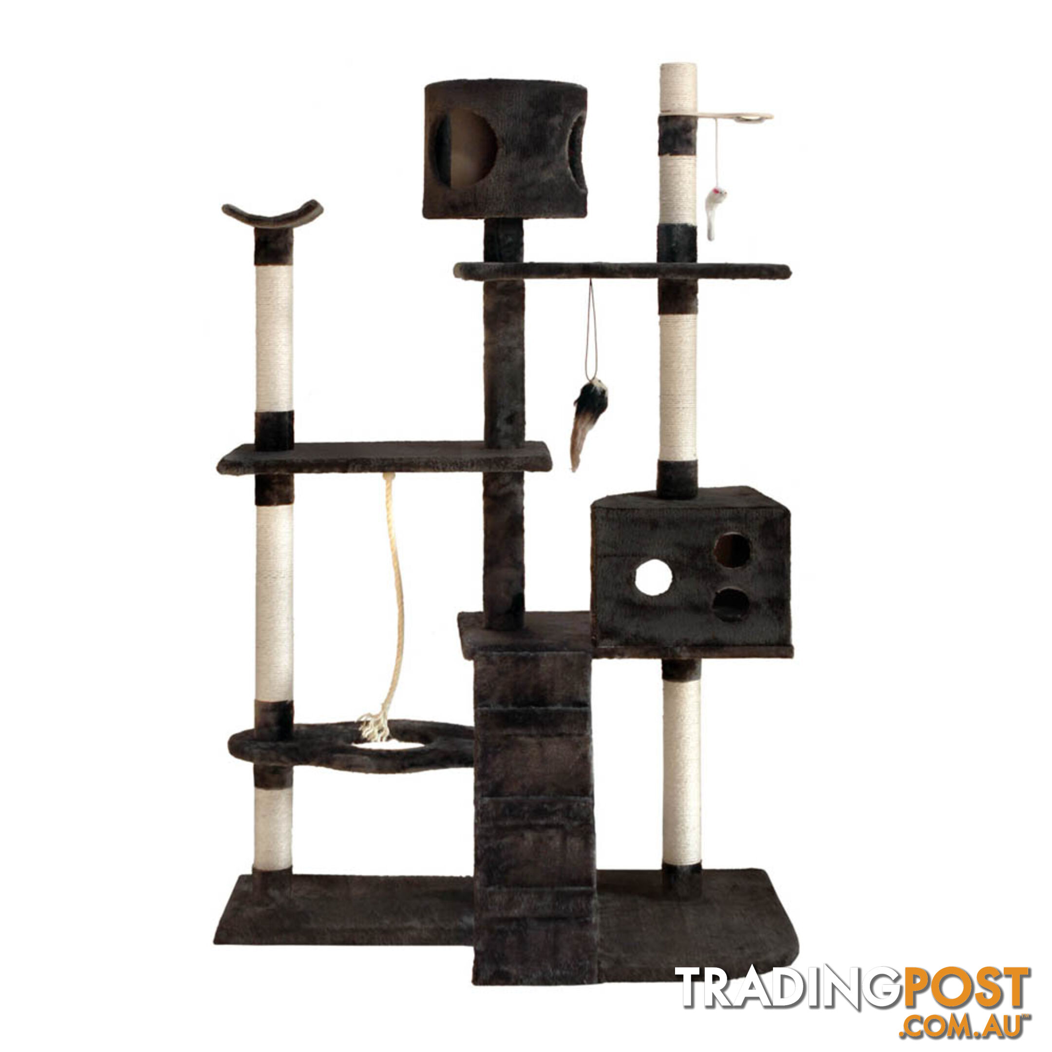 Cat Scratching Poles Post Furniture Tree 170cm Grey