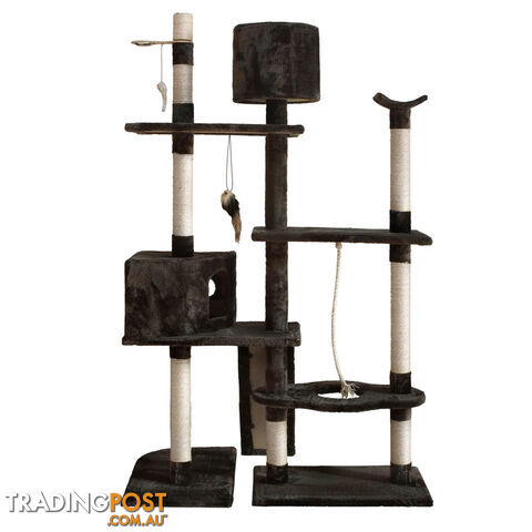 Cat Scratching Poles Post Furniture Tree 170cm Grey