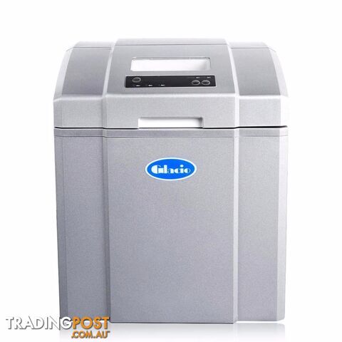 Portable Ice Cube Maker Machine 20KG Silver