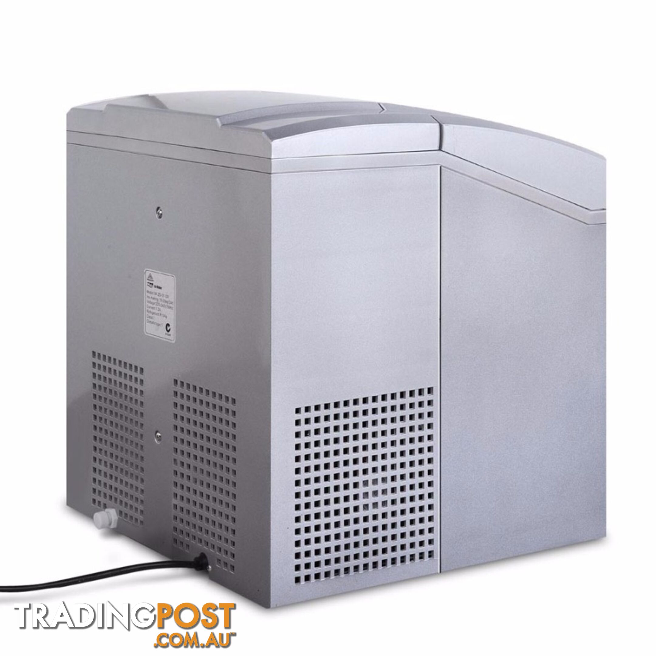 Portable Ice Cube Maker Machine 20KG Silver