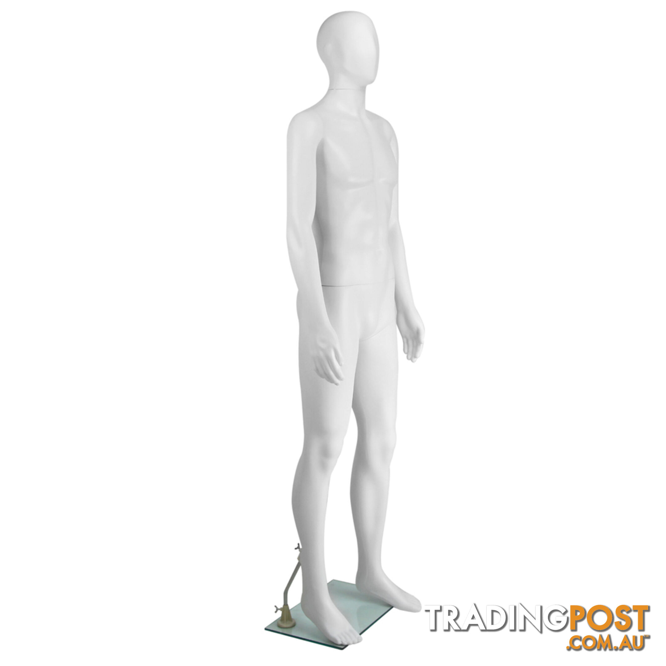 Full Body Male Mannequin Cloth Display Tailor Dressmaker White 186cm