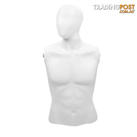 Full Body Male Mannequin Cloth Display Tailor Dressmaker White 186cm