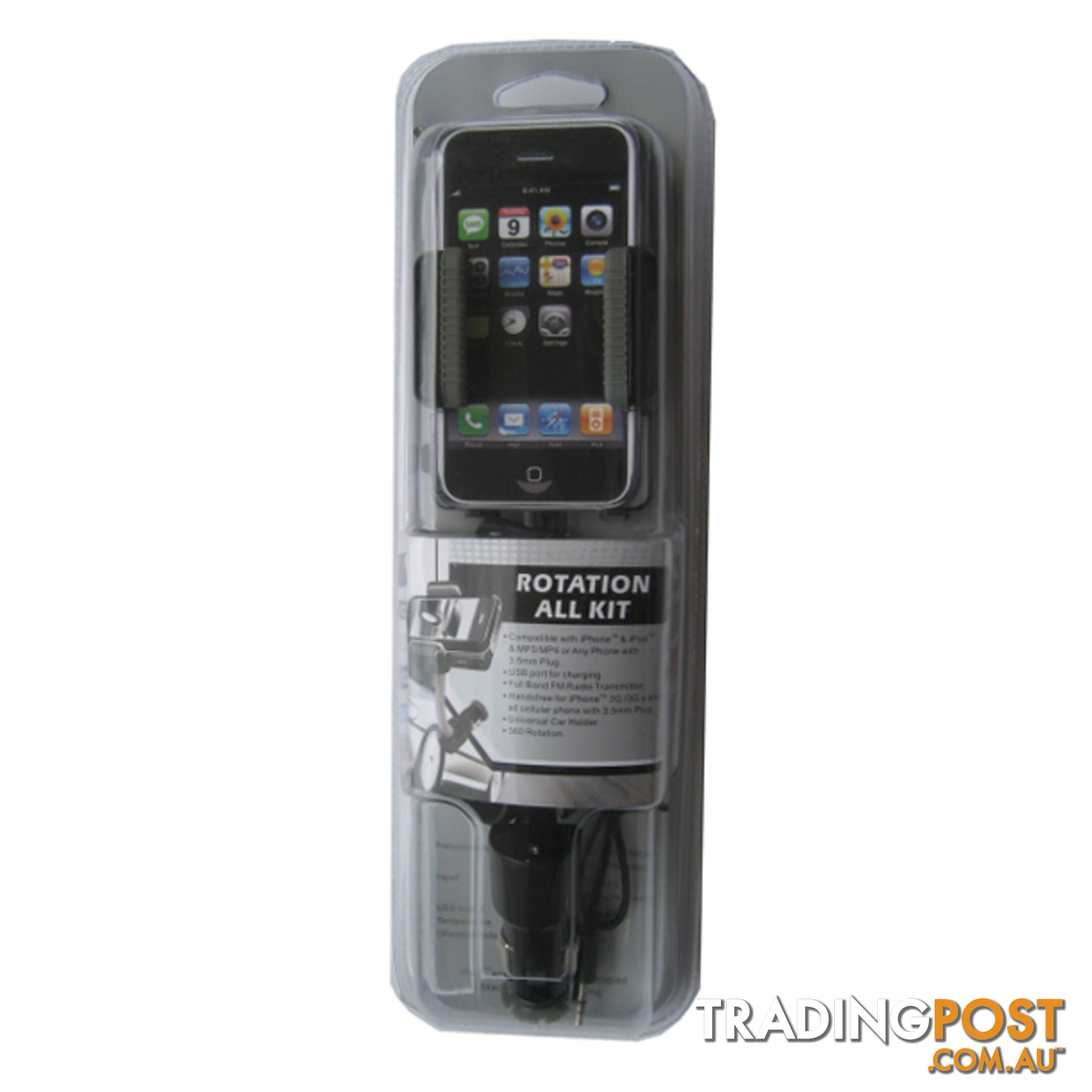 Allkit iPod/iPhone Handsfree Car Kit & FM Transmitter