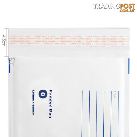 Set of 200 Bubble Padded Mailer Bag - 120mm x 180mm