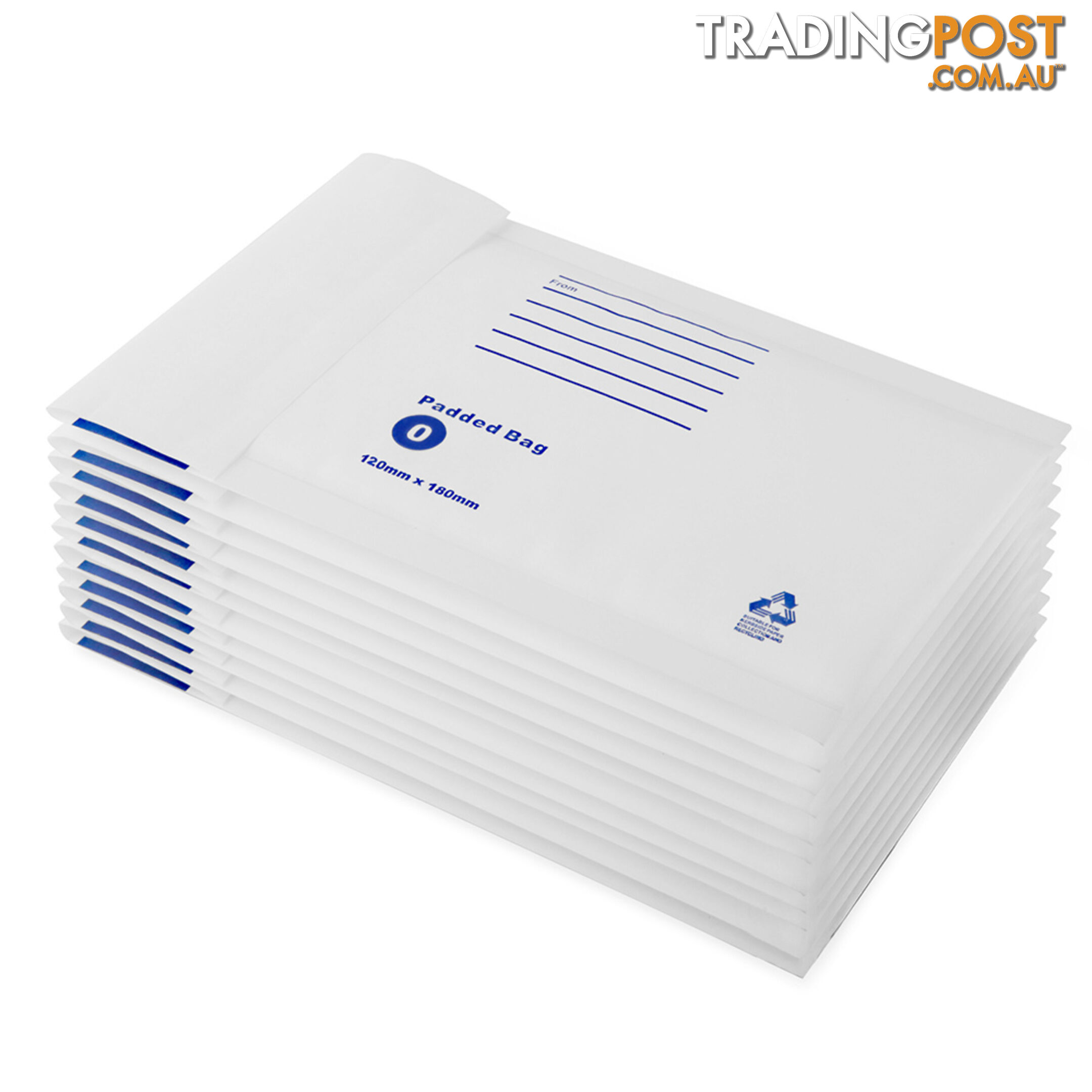 Set of 200 Bubble Padded Mailer Bag - 120mm x 180mm