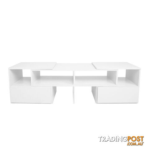 TV Stand Entertainment Unit Adjustable Cabinet White - photo 3 of 8
