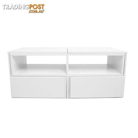 TV Stand Entertainment Unit Adjustable Cabinet White - photo 4 of 8