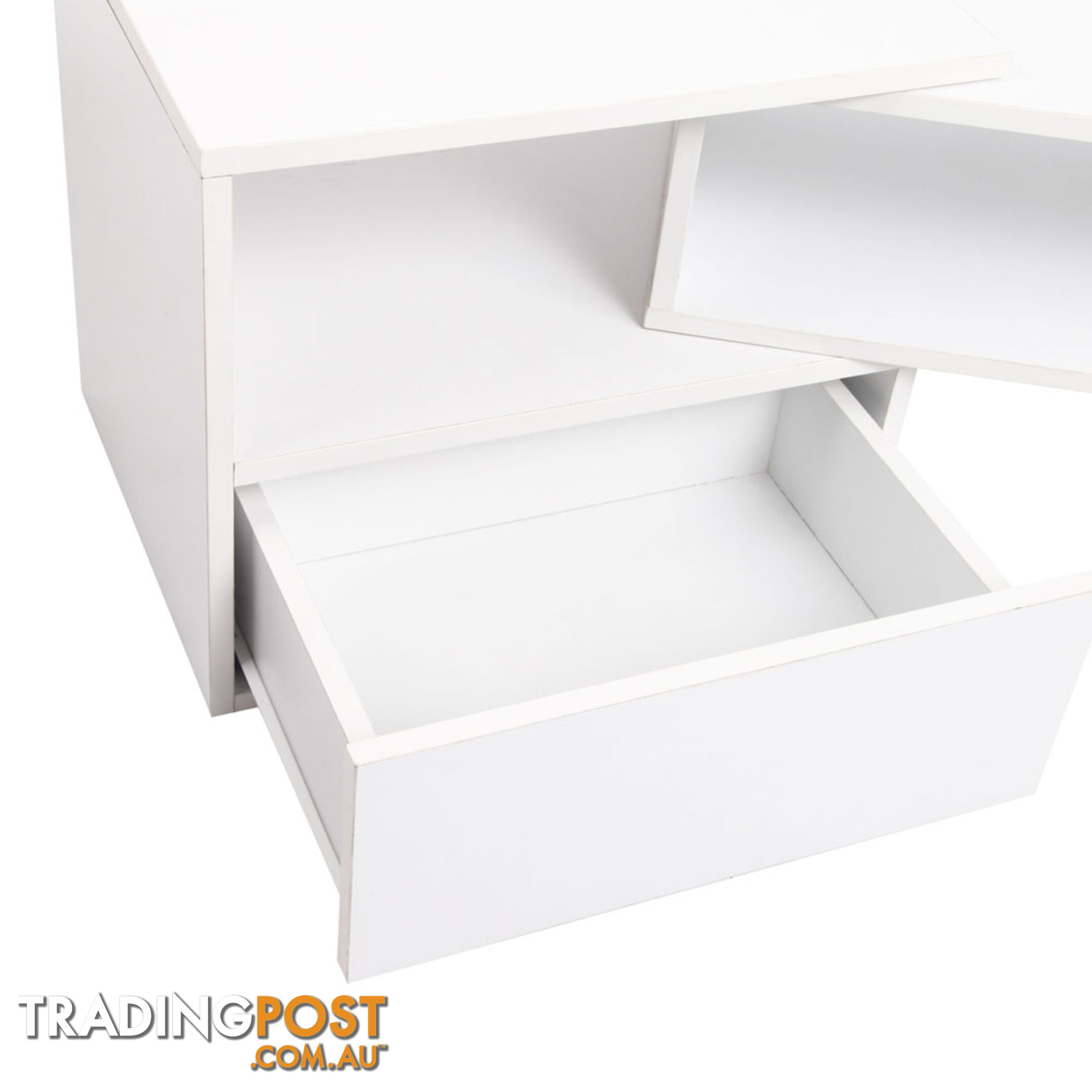 TV Stand Entertainment Unit Adjustable Cabinet White
