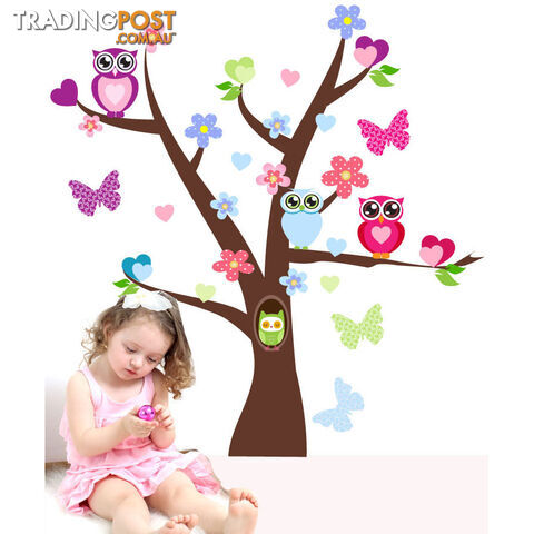 Tree and Owl Wall Stickers - Totally Movable