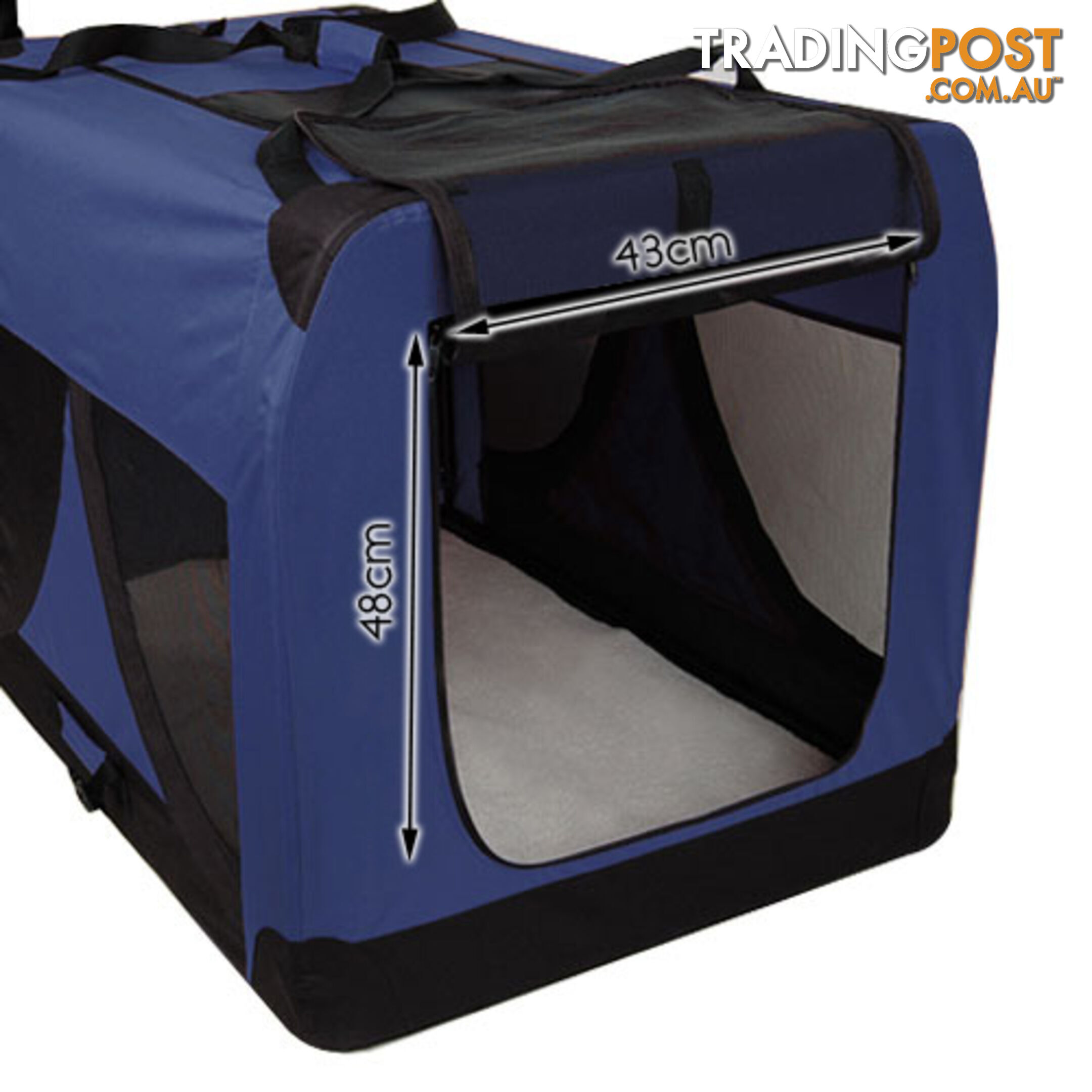 Extra Large Portable Soft Pet Dog Crate Cage Kennel Blue