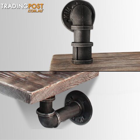 Rustic Industrial DIY Floating Pipe Shelf - photo 5 of 6