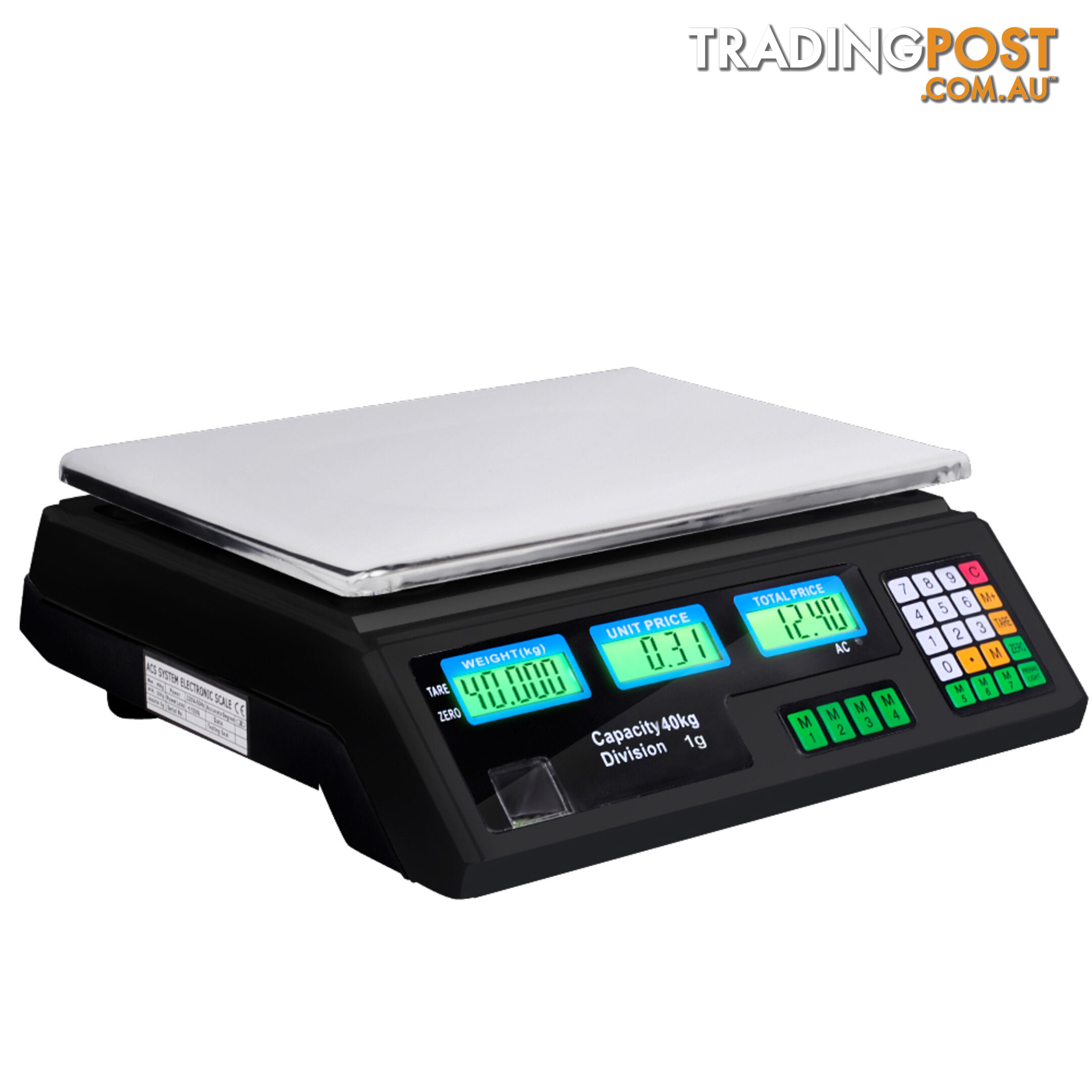 Kitchen Electronic Digital Scales 40kg  Black