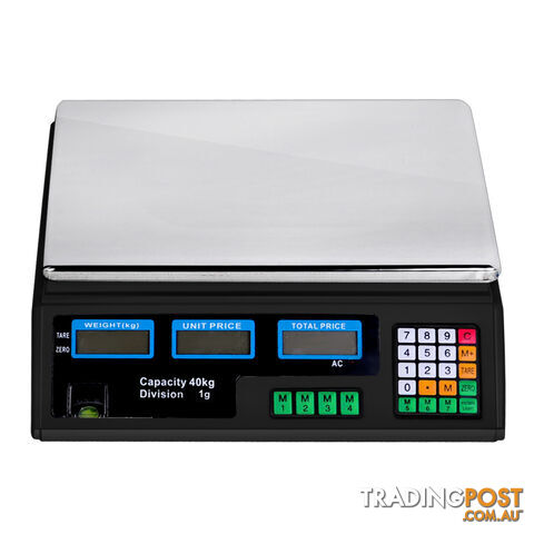 Kitchen Electronic Digital Scales 40kg  Black