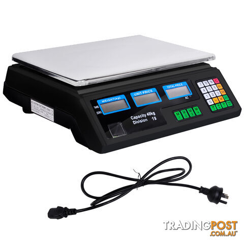 Kitchen Electronic Digital Scales 40kg  Black