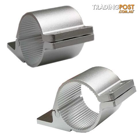 PAIR Silver Bullbar Mounting Bracket Clamp 49-54mm For LED Light Bar HID ARB - photo 2 of 4