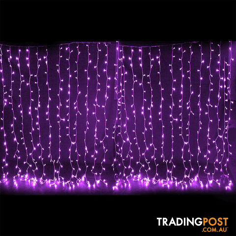 600 LED Christmas Curtain Lights Purple - photo 3 of 9