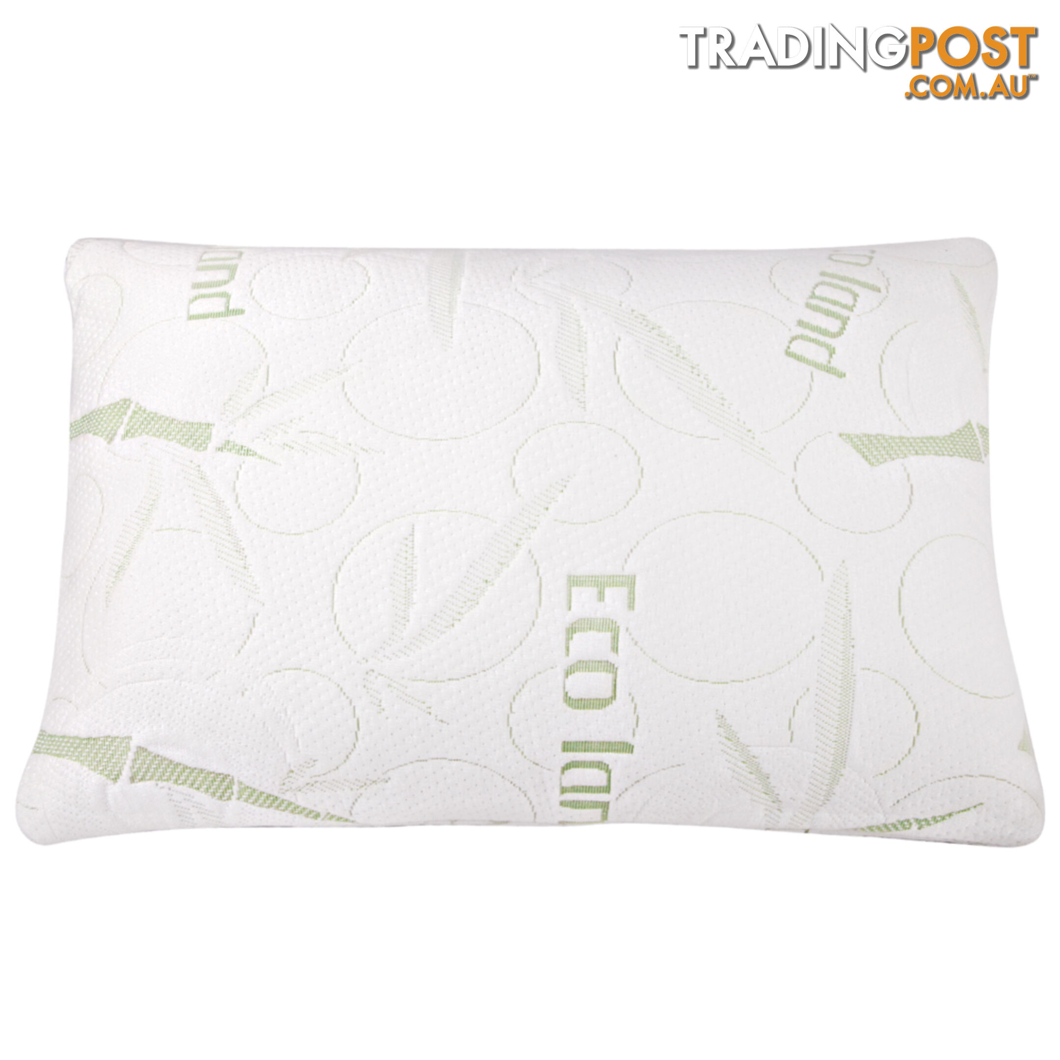 Set of 2 Bamboo Fabric Cover Shredded Memory Foam Pillow 70 x 40 cm