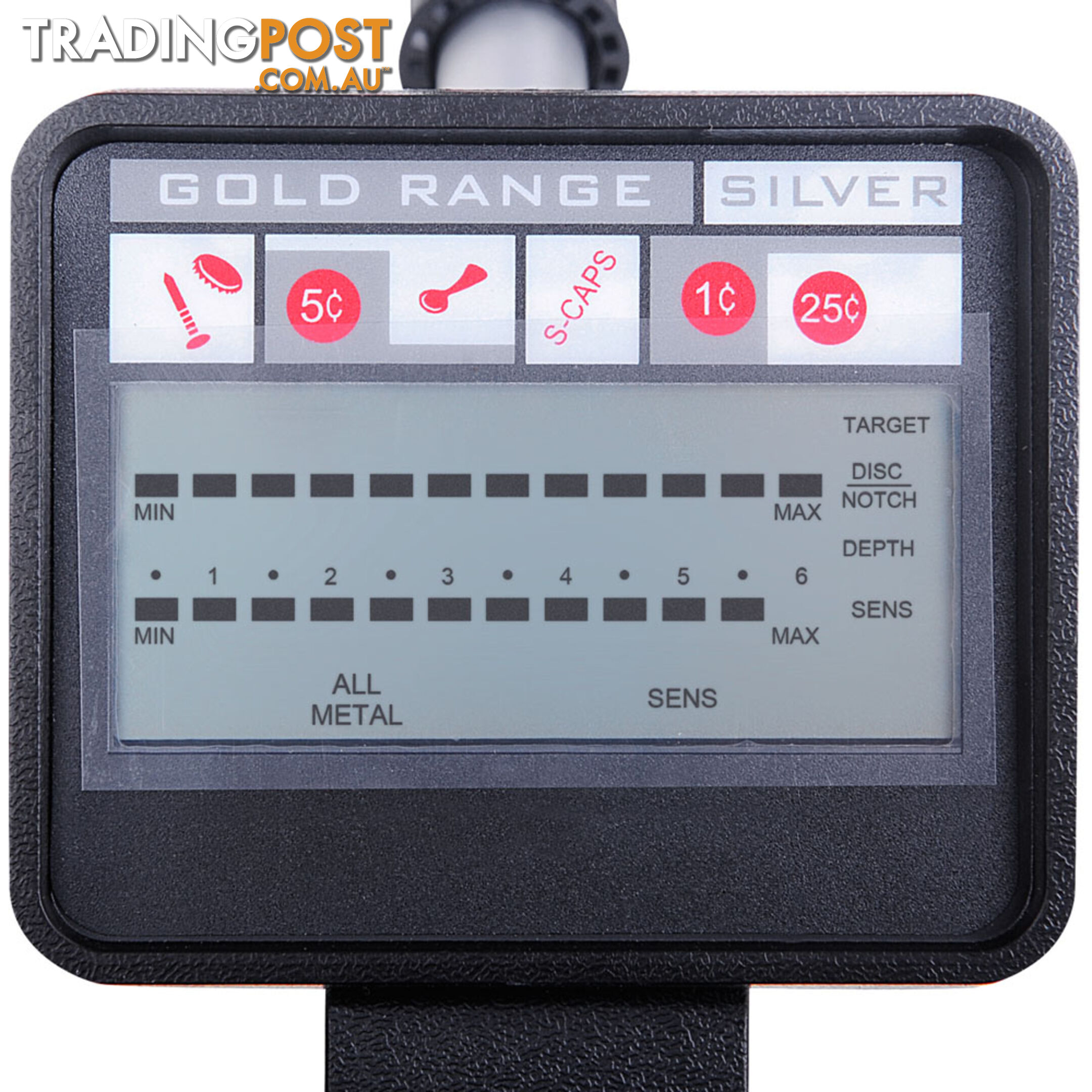 Deep Searching Sensitive Metal Detector w/ LCD System Readout