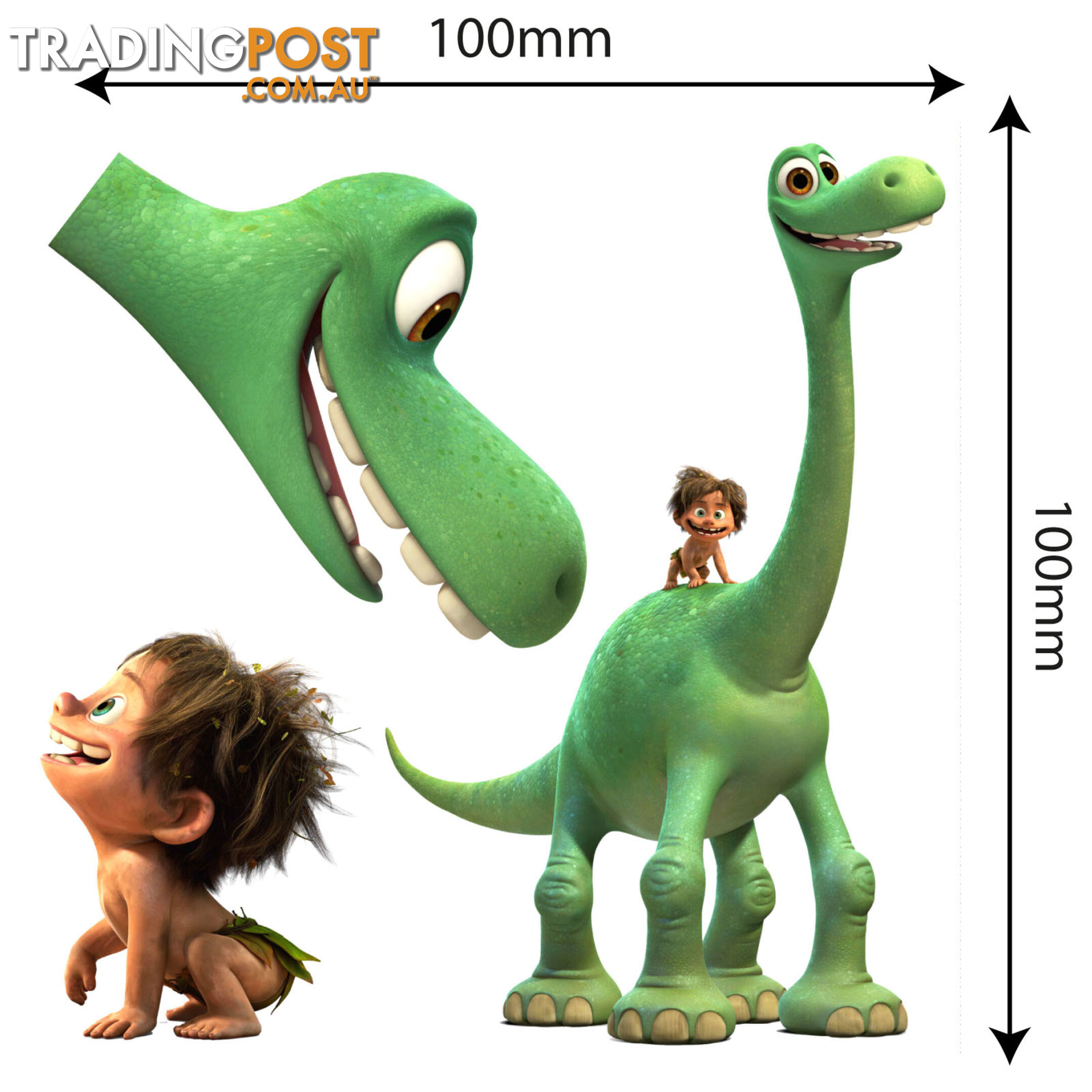 10 X The Good Dinosaur MOVABLE and Reusable Toy box - Wall Stickers