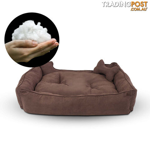 Faux Suede Washable Dog Bed - Medium