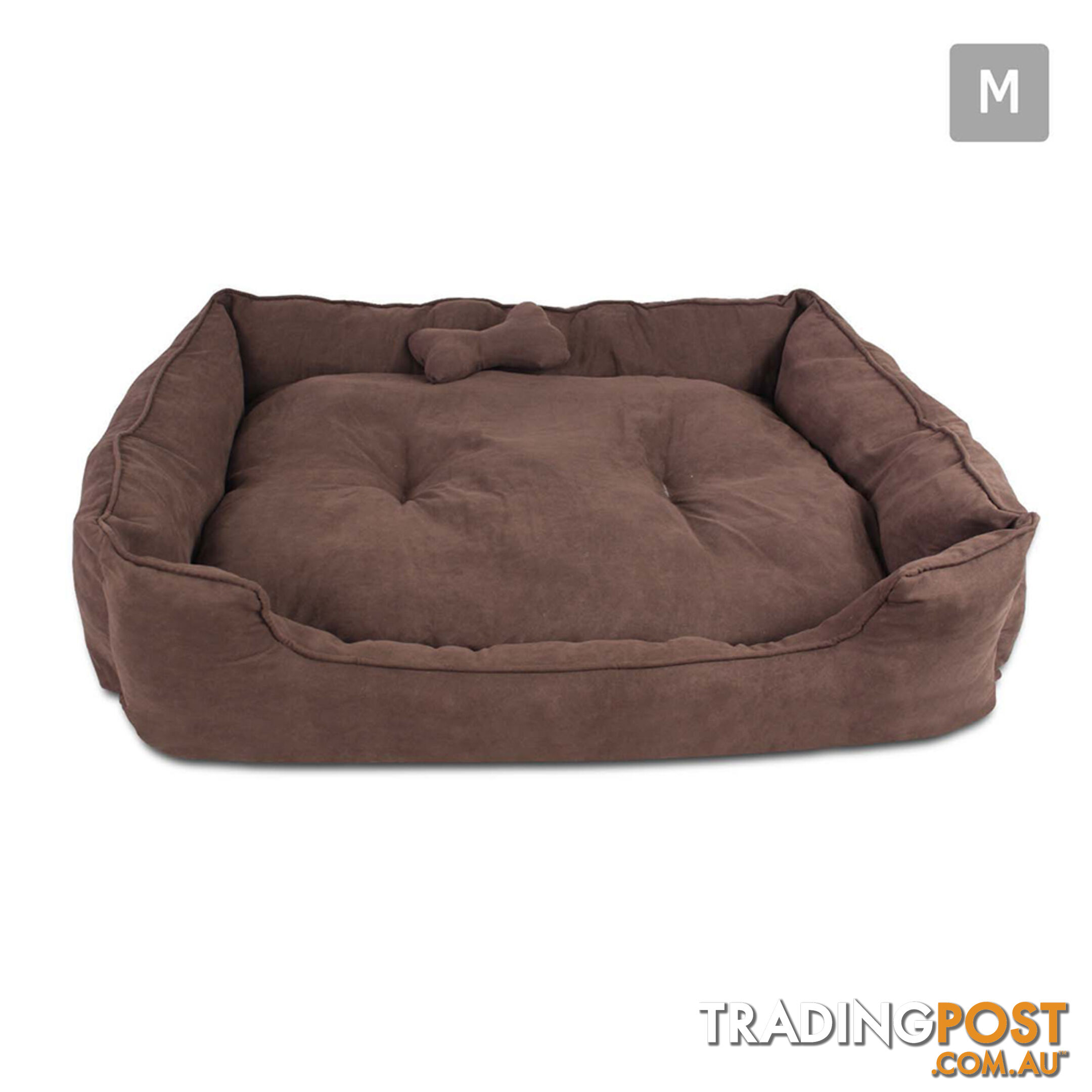Faux Suede Washable Dog Bed - Medium
