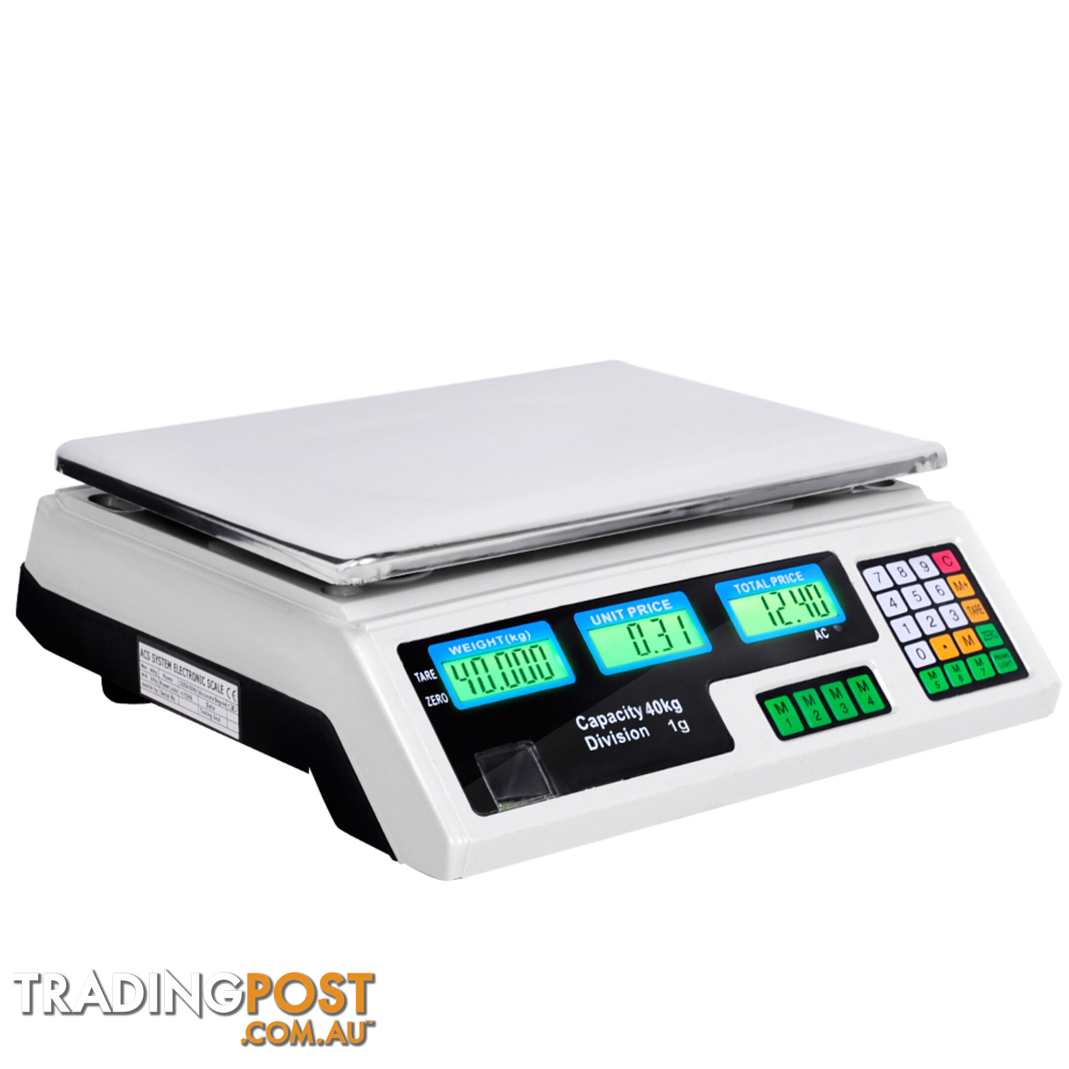 Kitchen Electronic Digital Scales 40kg  White