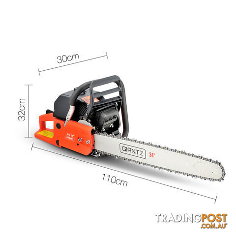 92CC Power Chainsaw 24" Bar