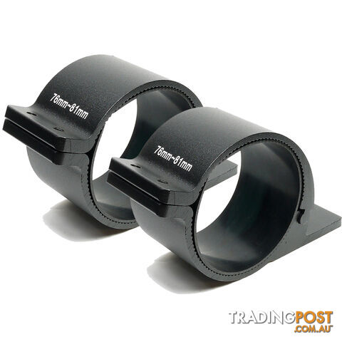 PAIR Bullbar Mounting Bracket Clamp 76-81mm For LED Light Bar HID Antenna ARB - photo 2 of 4